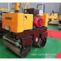 Double drum vibratory roller walk behind roller compactor smooth drum roller for sale FYL-800